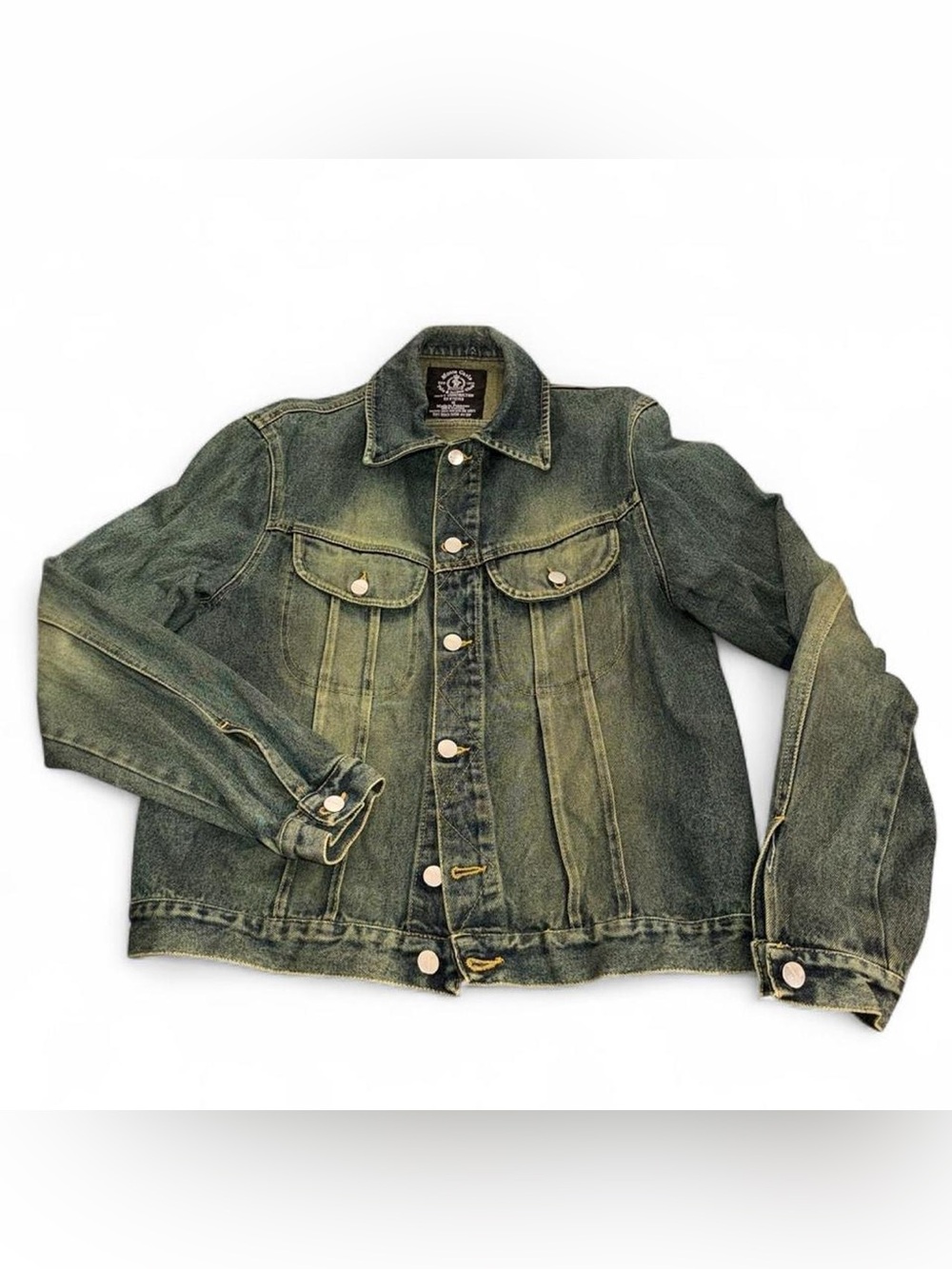 Y2K Monte Carlo medium wash denim oversized jacket